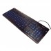 KLAVİATURA A4 KD-126-1 BLACK X-SLİM LED BLUE BLACKLİGHT KEYBOARD USB